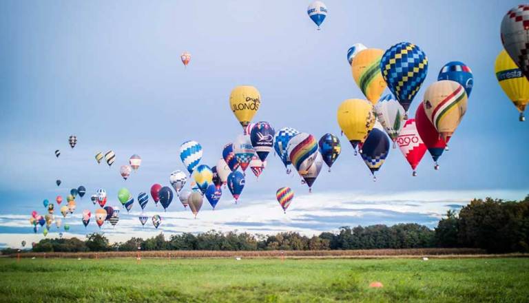 Otvoritev odprtega prvenstva Slovenije in Madžarske v letenju s toplozračnimi baloni