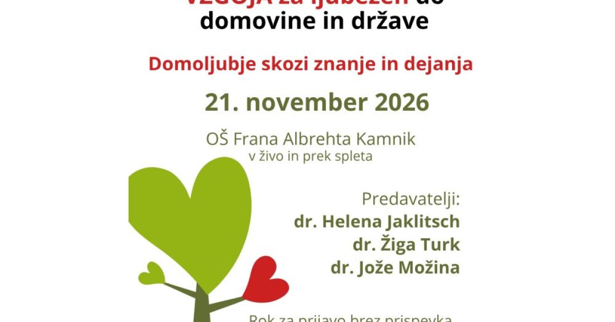 8. mednarodna konferenca »Domoljubje skozi znanje in dejanja«