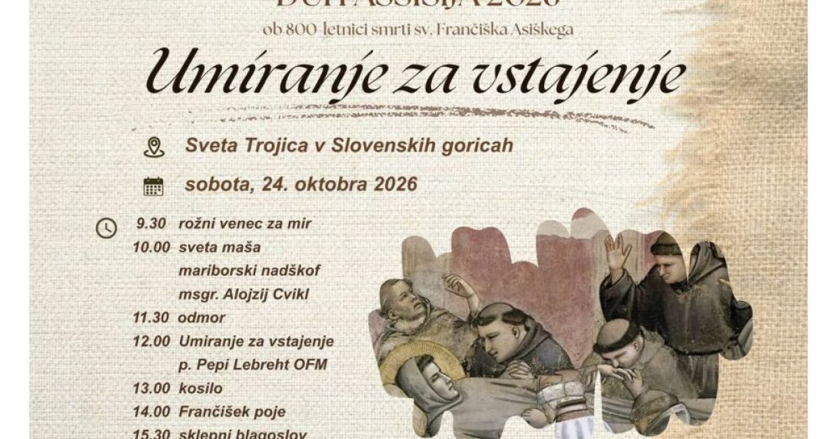 Maša na srečanju Duh Assisi pri Sveti Trojici v Slovenskih goricah