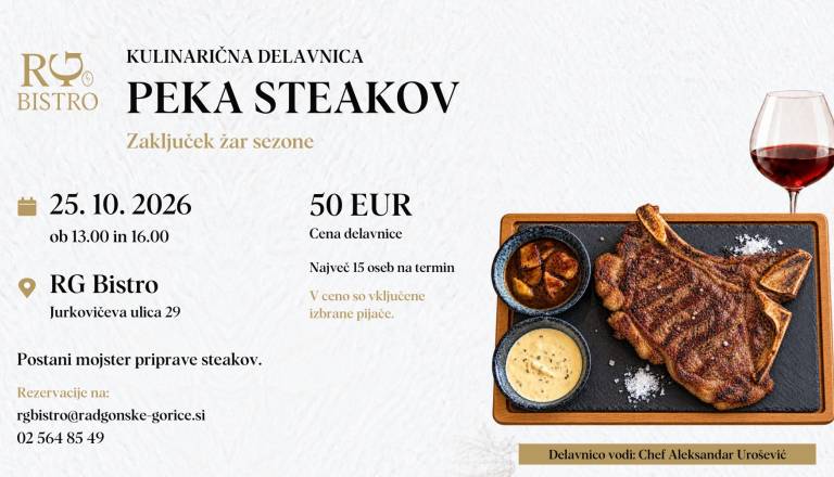 Kulinarična delavnica: Peka steakov
