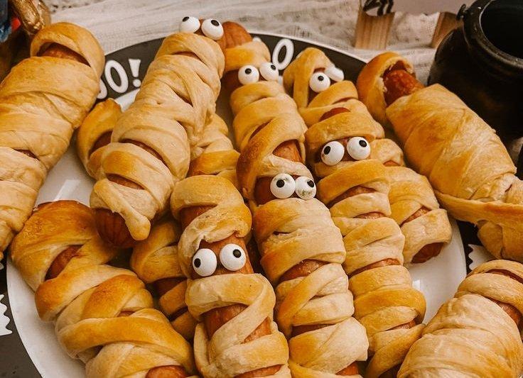 Hot dog mumije za Noč čarovnic