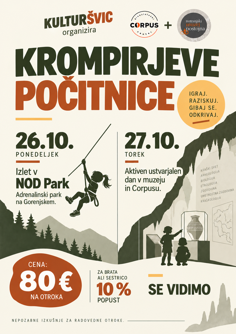 KULTUR-ŠVIC! Počitniško varstvo za otroke!