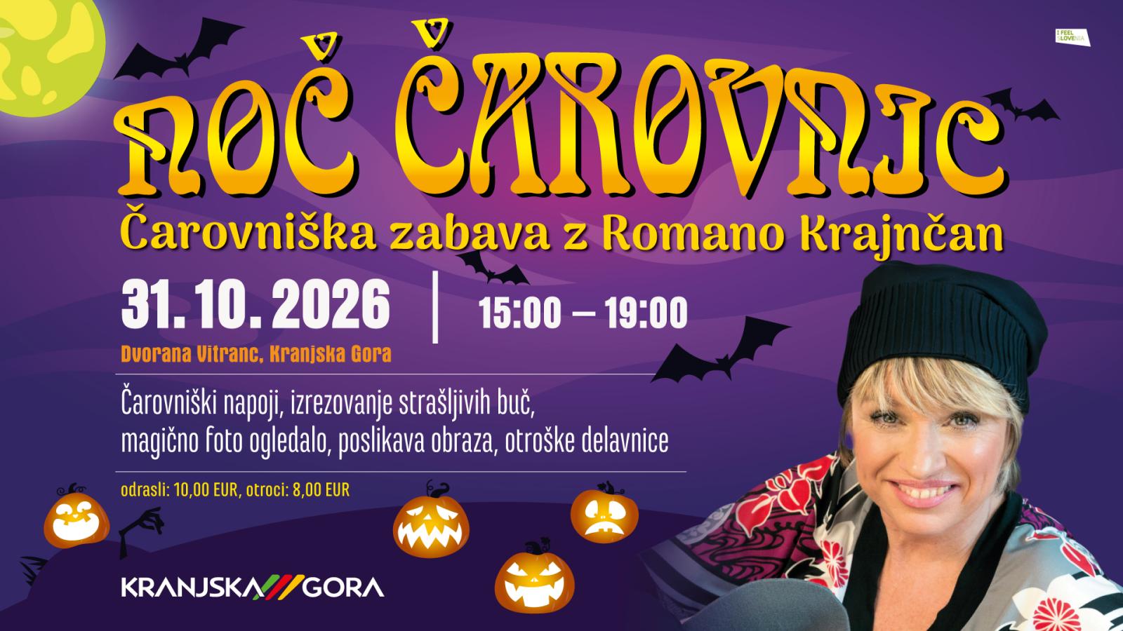 Noč čarovnic za otroke v Kranjski Gori - ideje za počitnice