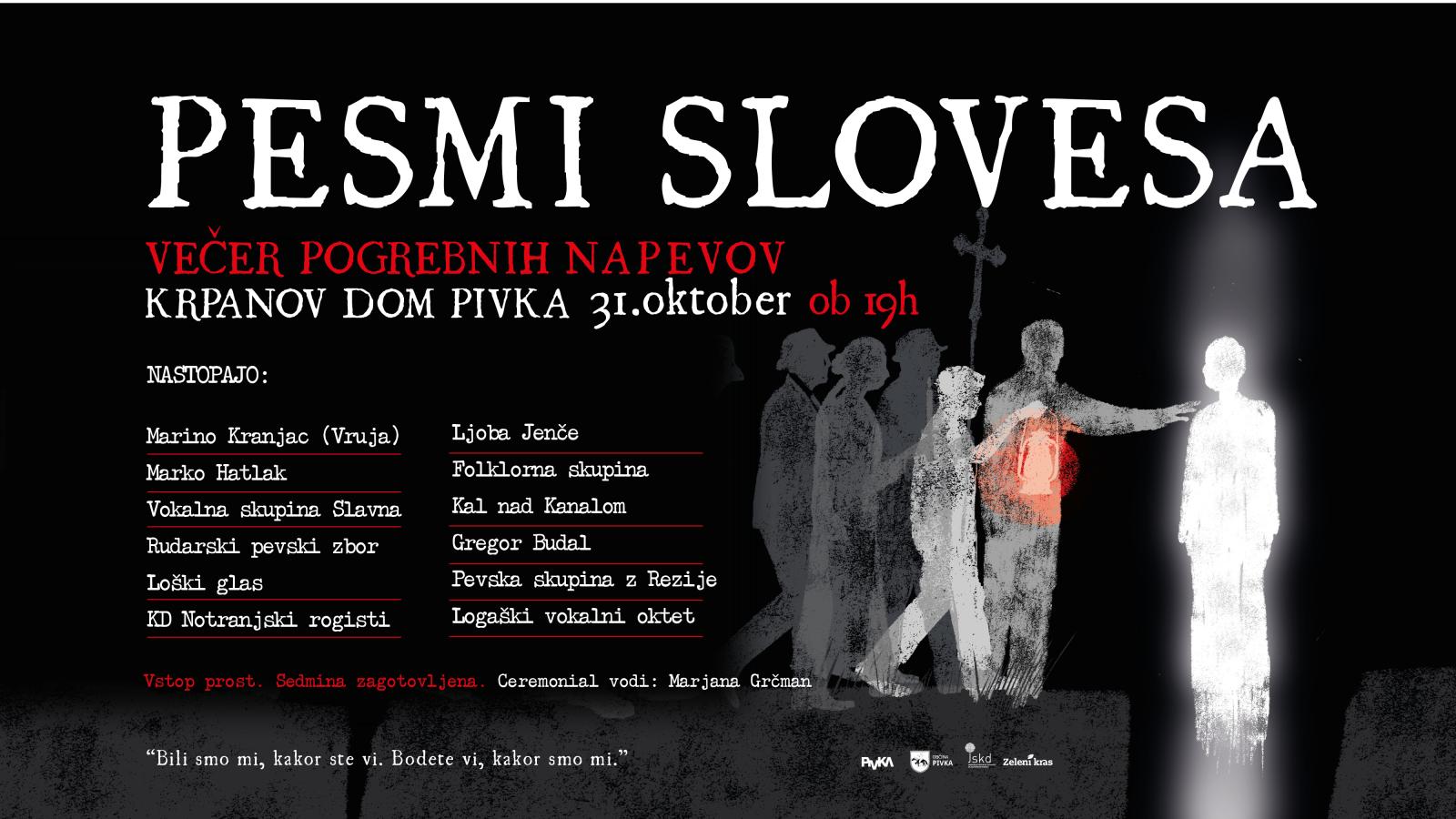 Pesmi slovesa - Večer pogrebnih napevov